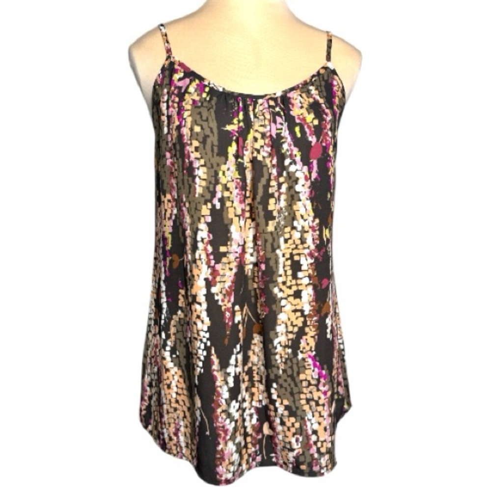 Cabi (EUC) Earth Trellis Abstract Earth Tones Camisole Size Small